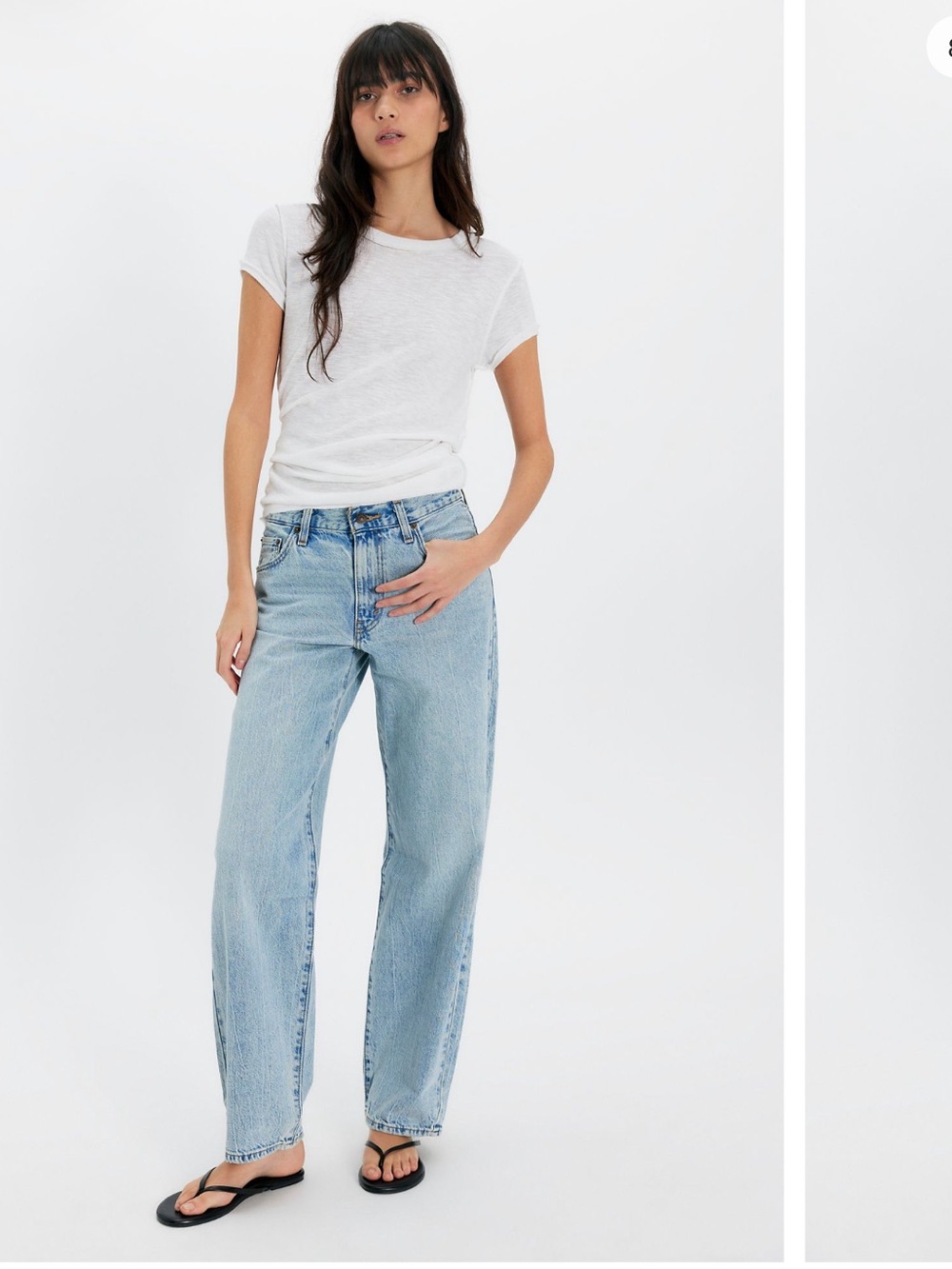 Levi's Light Blue Wide-Leg Flare Jeans
